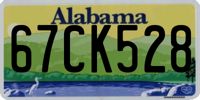 AL license plate 67CK528