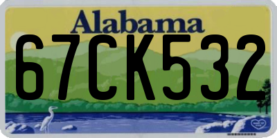 AL license plate 67CK532