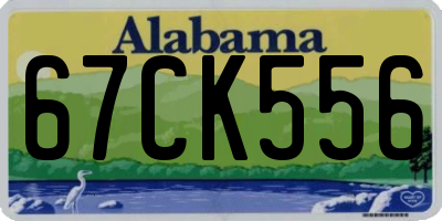 AL license plate 67CK556