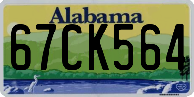 AL license plate 67CK564
