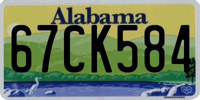 AL license plate 67CK584