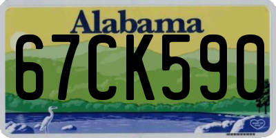 AL license plate 67CK590