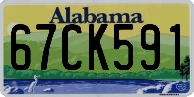 AL license plate 67CK591
