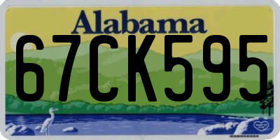 AL license plate 67CK595