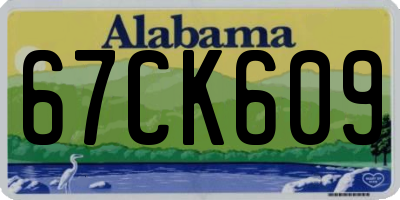 AL license plate 67CK609