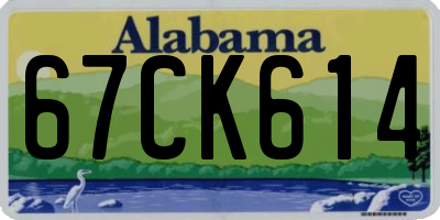 AL license plate 67CK614