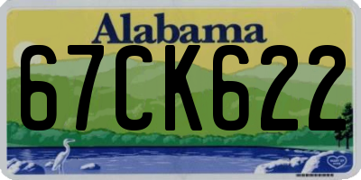 AL license plate 67CK622