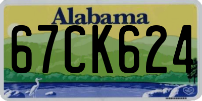 AL license plate 67CK624