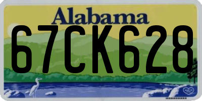 AL license plate 67CK628
