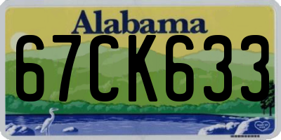 AL license plate 67CK633