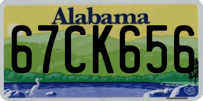 AL license plate 67CK656