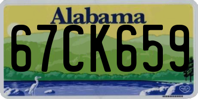 AL license plate 67CK659