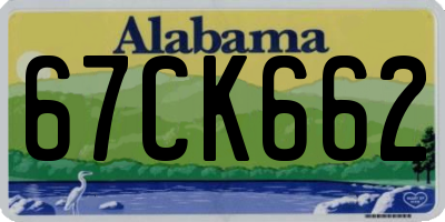 AL license plate 67CK662
