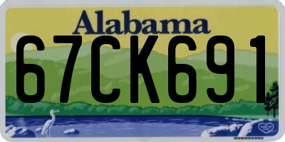 AL license plate 67CK691