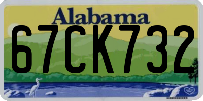 AL license plate 67CK732