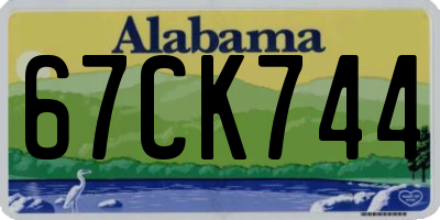 AL license plate 67CK744