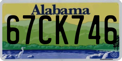 AL license plate 67CK746