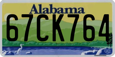AL license plate 67CK764