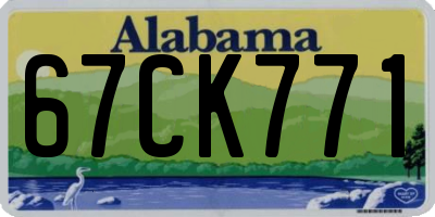 AL license plate 67CK771