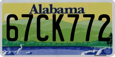 AL license plate 67CK772