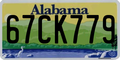 AL license plate 67CK779