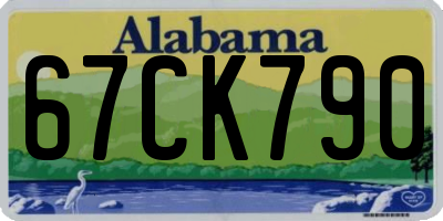 AL license plate 67CK790