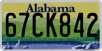 AL license plate 67CK842