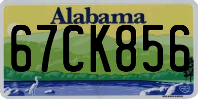 AL license plate 67CK856