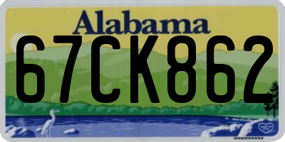 AL license plate 67CK862