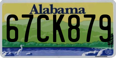 AL license plate 67CK879
