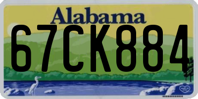 AL license plate 67CK884