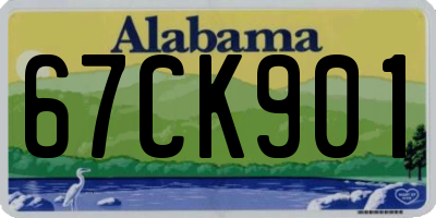 AL license plate 67CK901