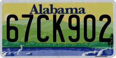 AL license plate 67CK902