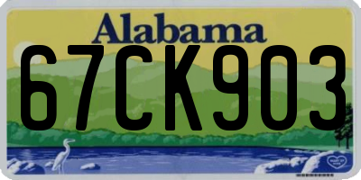AL license plate 67CK903