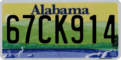 AL license plate 67CK914