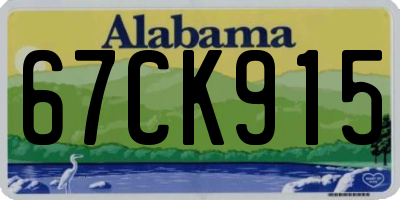 AL license plate 67CK915
