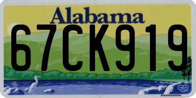 AL license plate 67CK919