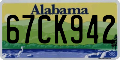 AL license plate 67CK942