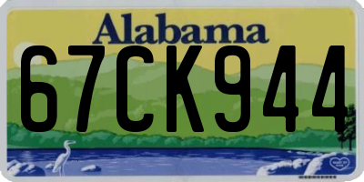 AL license plate 67CK944