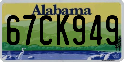 AL license plate 67CK949