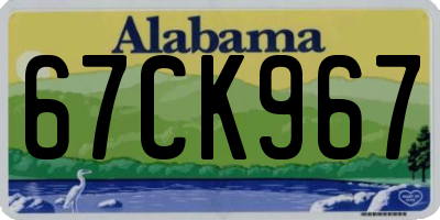 AL license plate 67CK967