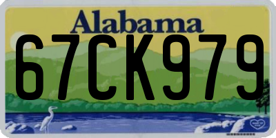 AL license plate 67CK979