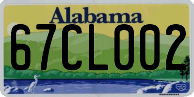 AL license plate 67CL002