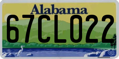 AL license plate 67CL022