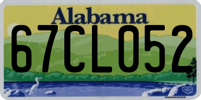 AL license plate 67CL052