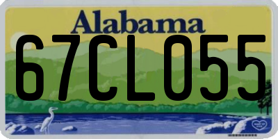 AL license plate 67CL055