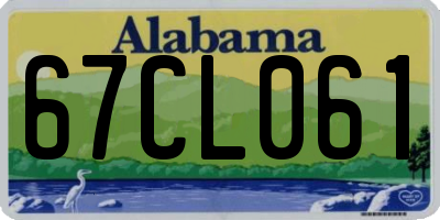 AL license plate 67CL061