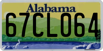 AL license plate 67CL064