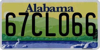 AL license plate 67CL066