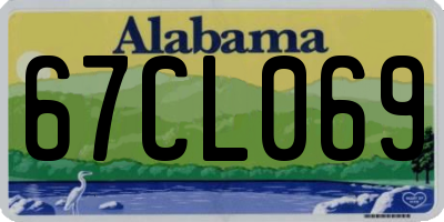 AL license plate 67CL069